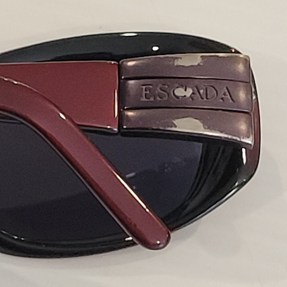 Womens sunglasses Escada B425 Maroon plastic frames gray lenses 58x15x135 - Picture 10 of 13